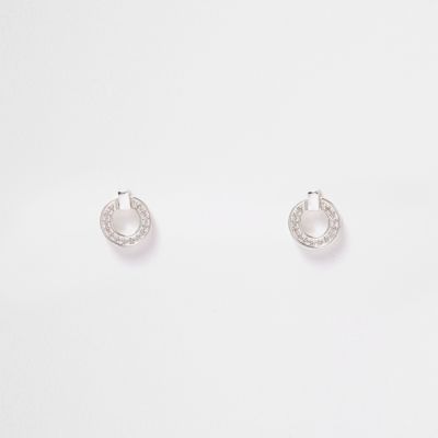 Love Luli silver-plated drop stud earrings